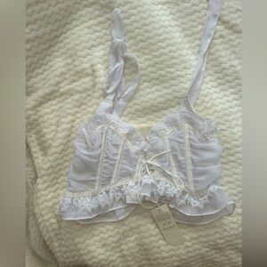 For Love and Lemons white bustier top - Size: M NWT